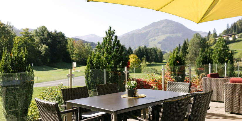 Terrasse am Golfclub Kitzbühel-Schwarzsee-Reith